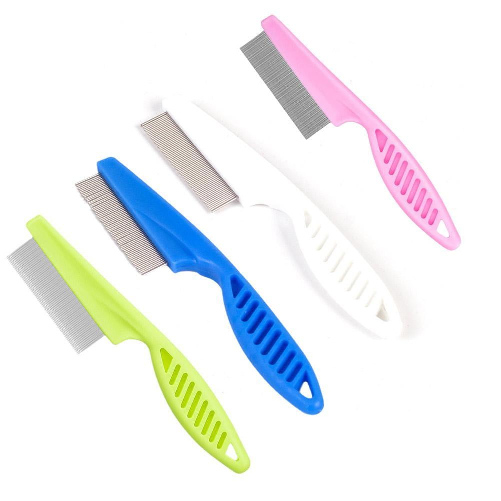 Pet Narrow Nit Comb Dog Massage Comb Hair Grooming Close Brush Hair Tooth Fleas Pet Car Cleaning Pet Combs S2z4 Tools U6K9