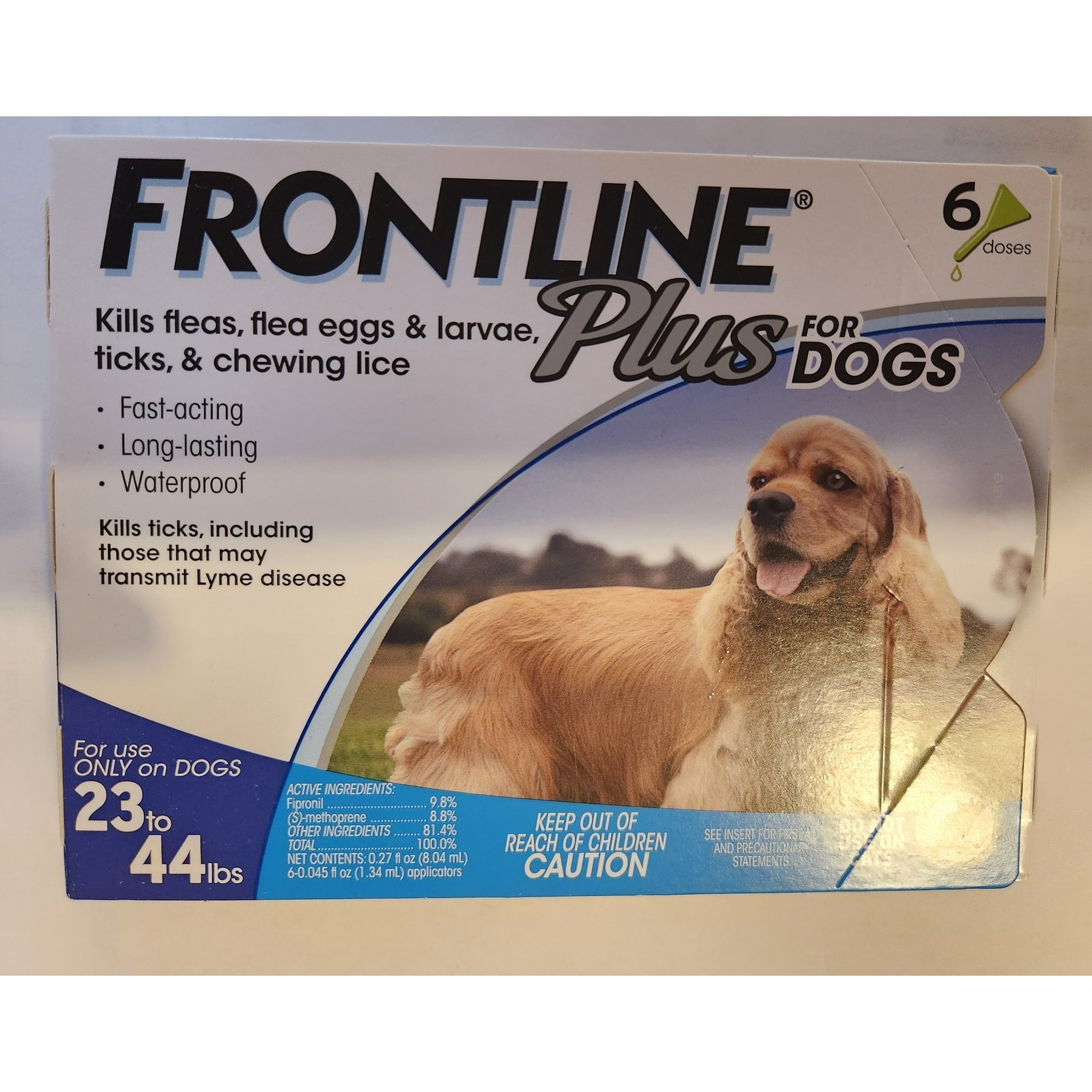 Frontline Plus for Medium Dogs 23-44 lbs. 6 Doses