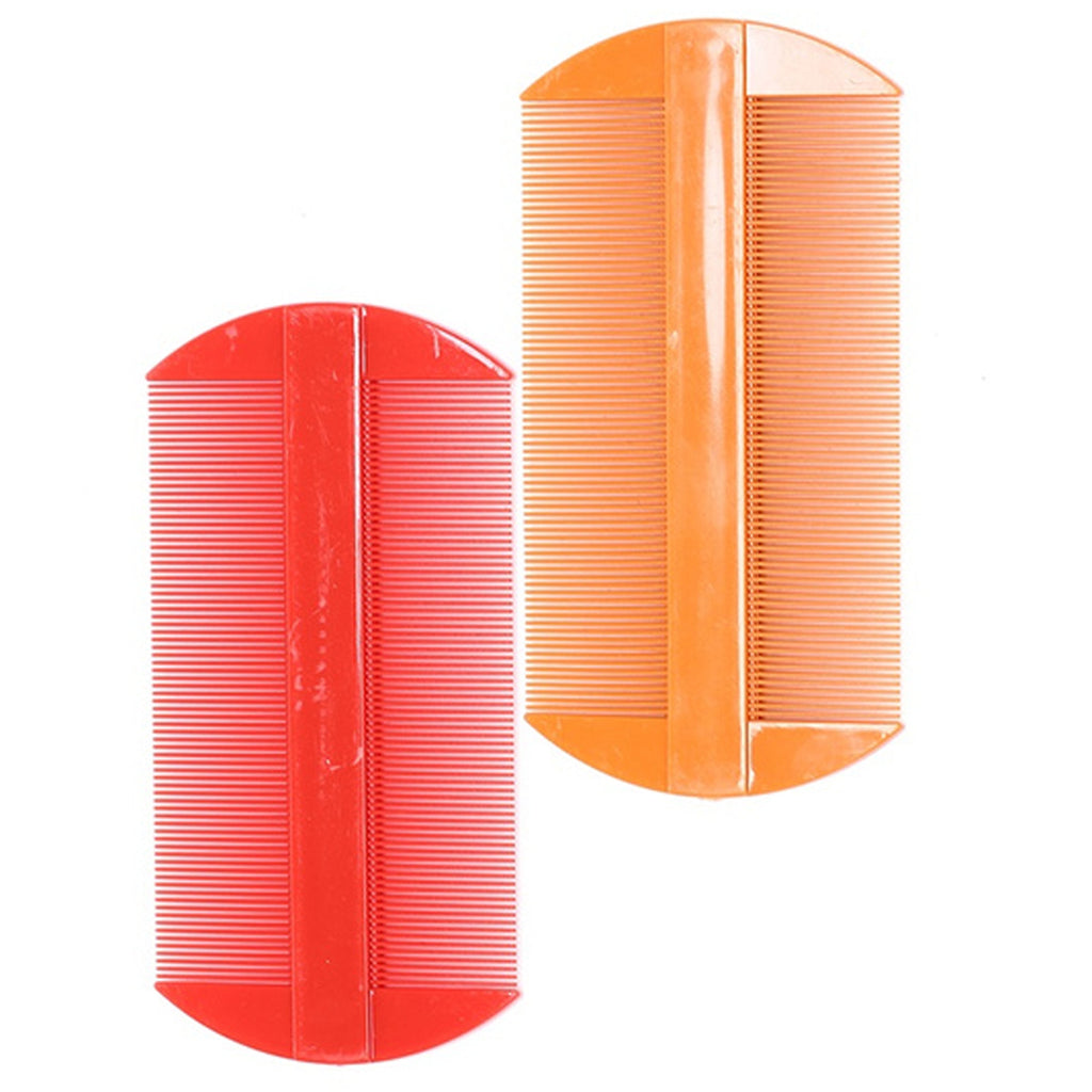 3 Fine Tooth Compact Comb Hair Head Lice Remove Ticks Nit Double Sided Grooming