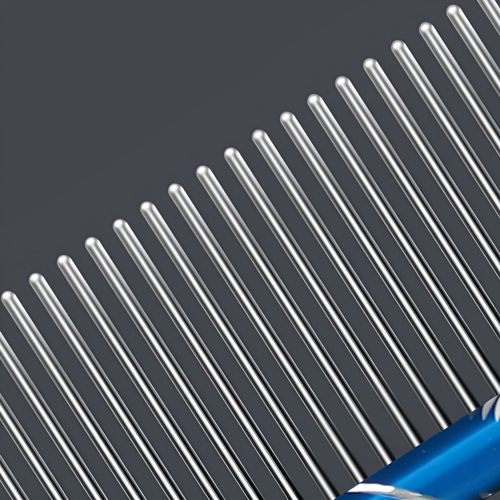 ACDANC Dog Comb,Fine-Toothed Comb Metal Comb,For Cats & Dogs Dematting Comb for Dogs,Red