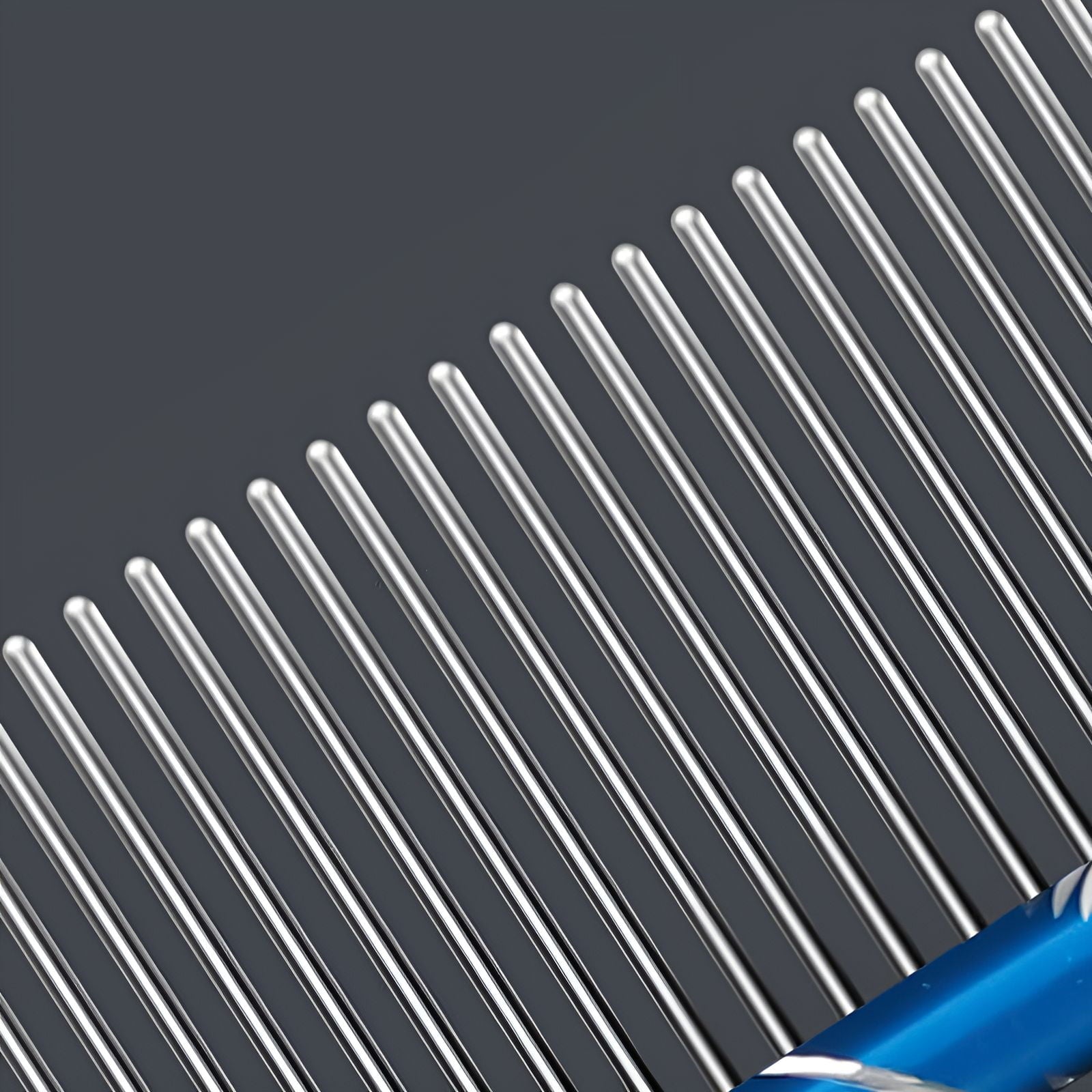 ACDANC Dog Comb,Fine-Toothed Comb Metal Comb,For Cats & Dogs Dematting Comb for Dogs,Red