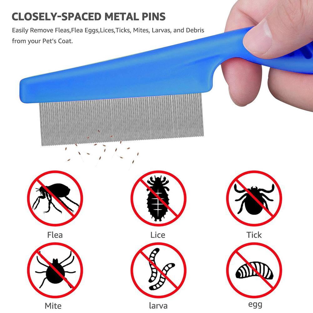 Pet Narrow Nit Comb Dog Massage Comb Hair Grooming Close Brush Hair Tooth Fleas Pet Car Cleaning Pet Combs S2z4 Tools U6K9