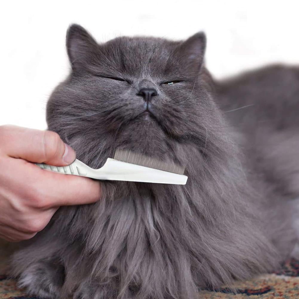 Pet Narrow Nit Comb Dog Massage Comb Hair Grooming Close Brush Hair Tooth Fleas Pet Car Cleaning Pet Combs S2z4 Tools U6K9