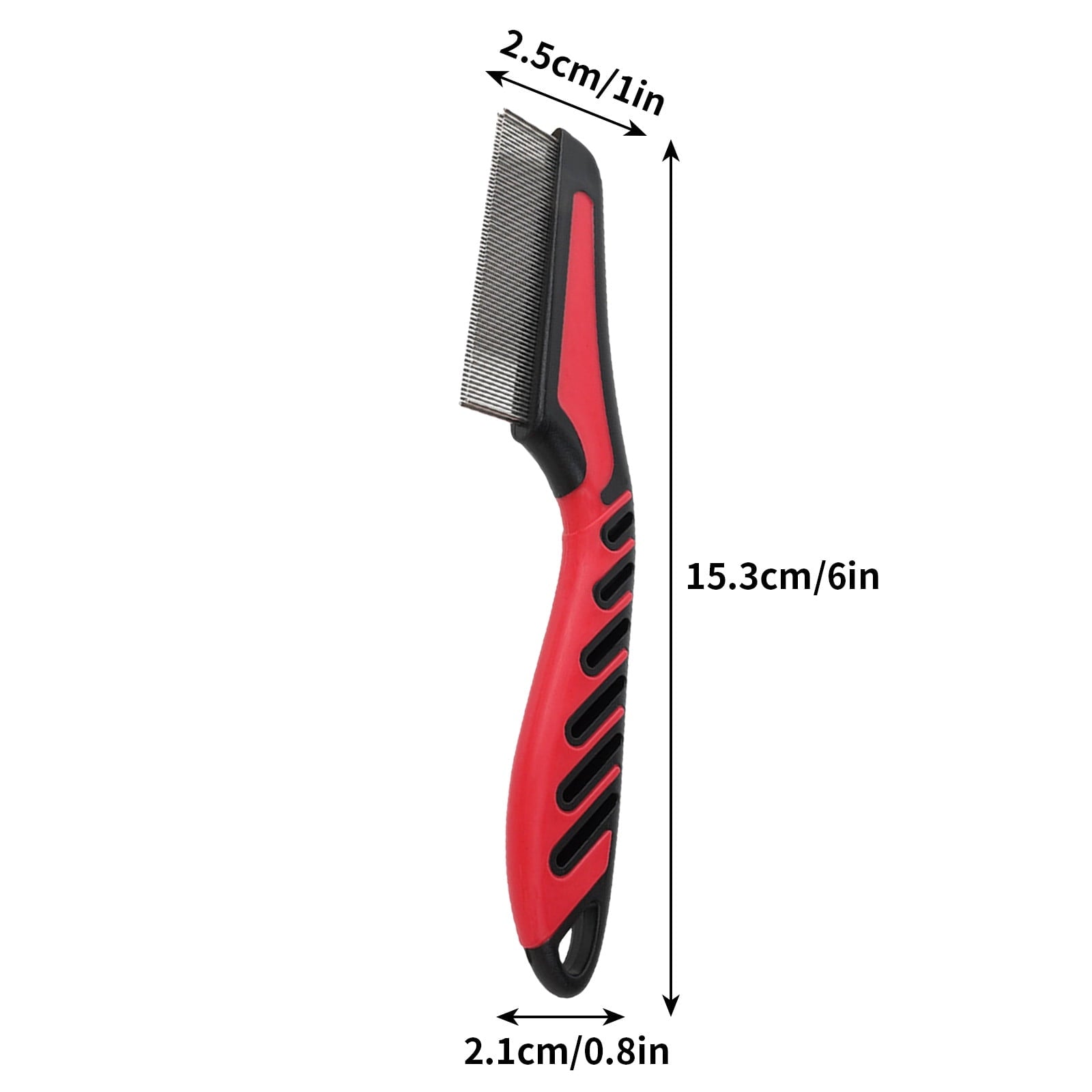 Pet Flea Comb Flea Lice Comb Dog Hair Comb Cats Flea Combs with Long Handle Pet Care Accessories for Ticks Removal Universal for Ticks Lice and Fleas