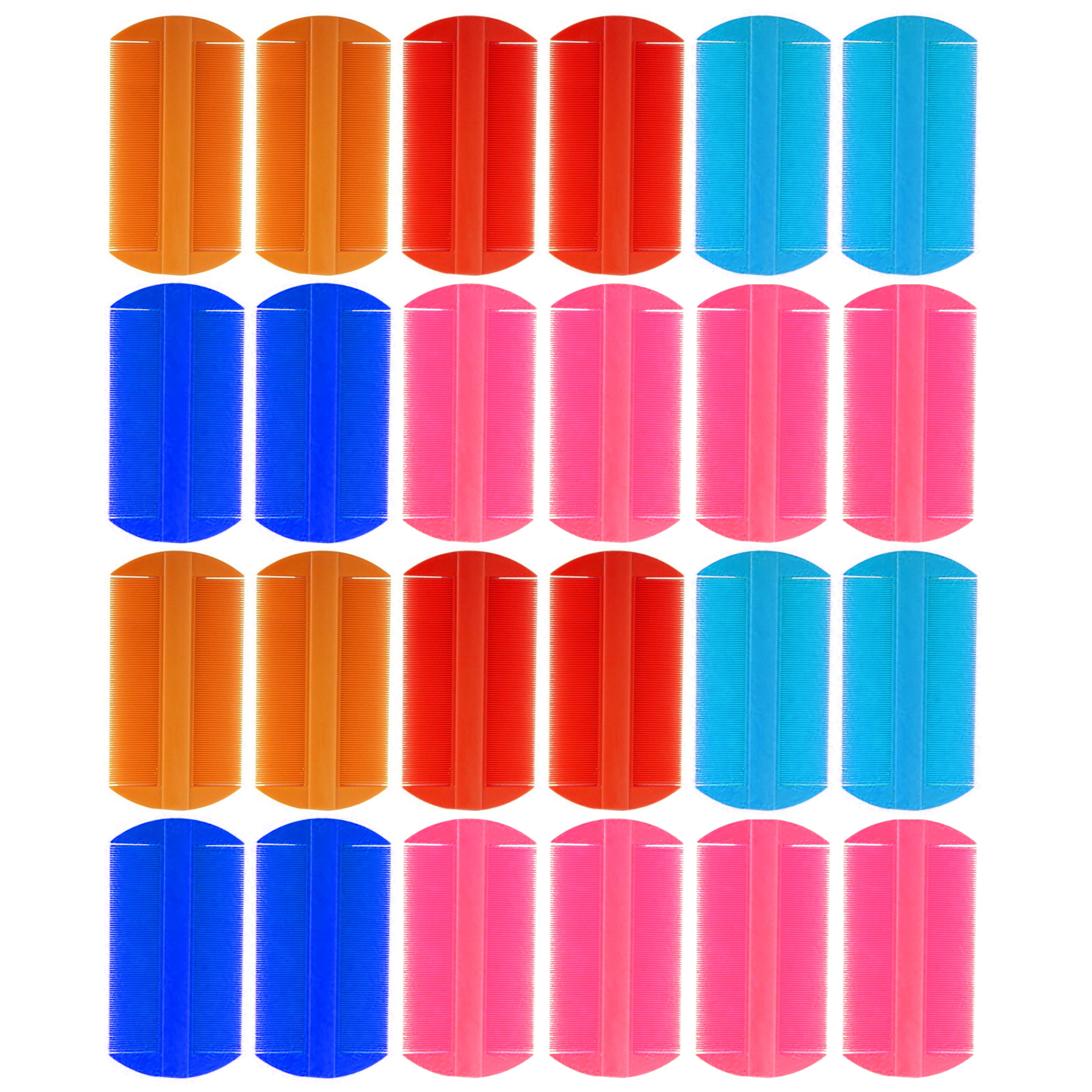 3 Fine Tooth Compact Comb Hair Head Lice Remove Ticks Nit Double Sided Grooming