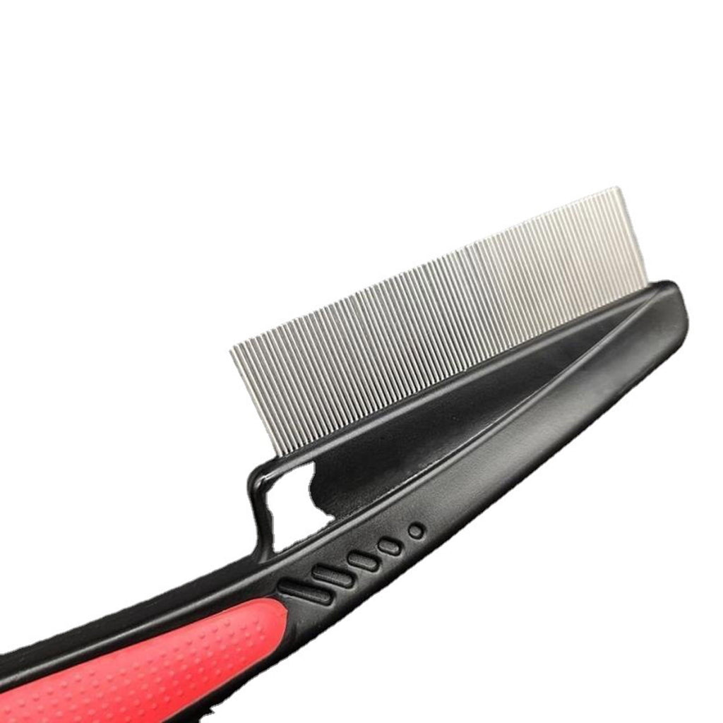 2 Pcs Flea Comb for Dogs and Cats - Pet Lice Comb Remove Fleas and Flea Eggs - Tear Stain Remover - Pet Comb for Detangling and Dematting Face & Paws - Dog Comb, Cat Comb