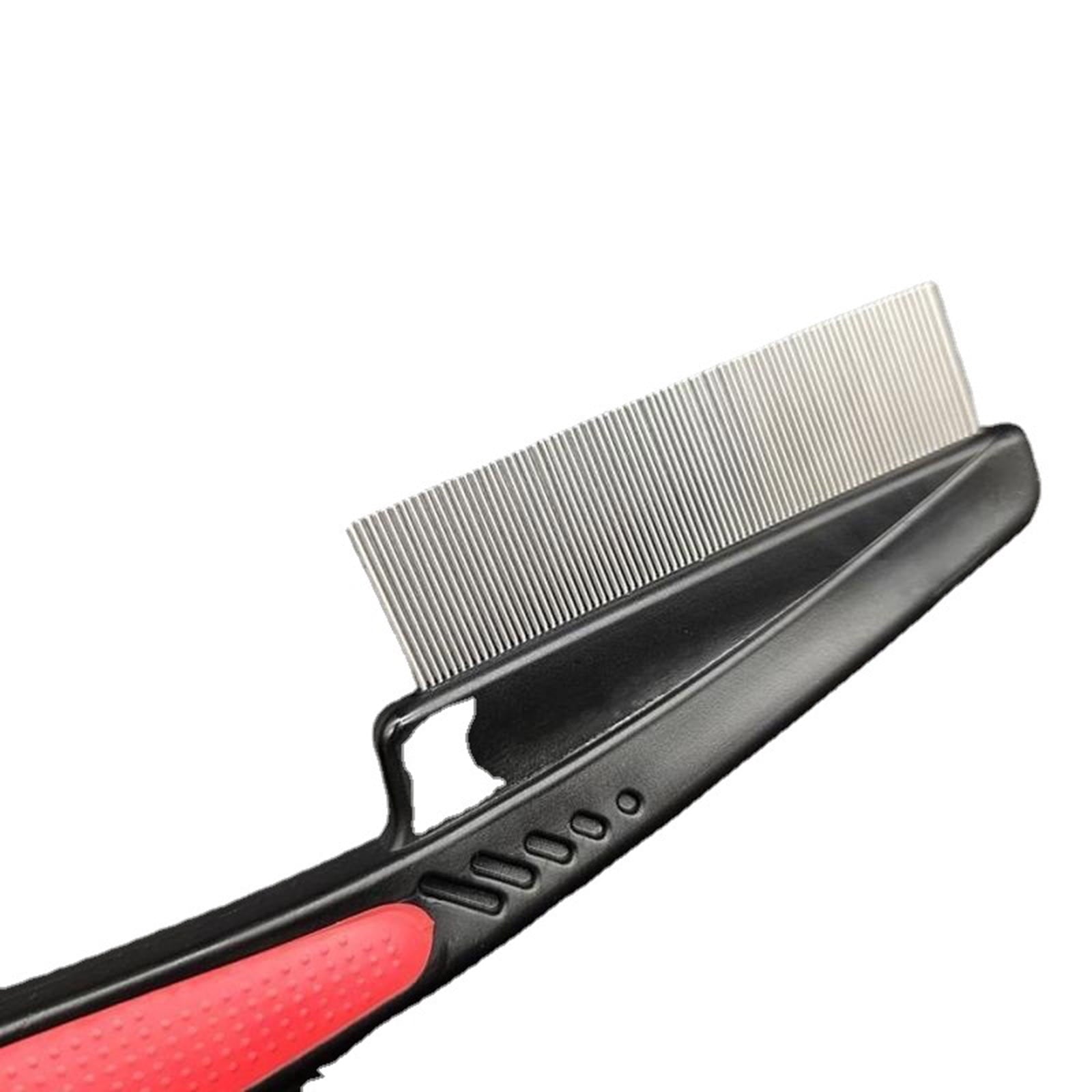 2 Pcs Flea Comb for Dogs and Cats - Pet Lice Comb Remove Fleas and Flea Eggs - Tear Stain Remover - Pet Comb for Detangling and Dematting Face & Paws - Dog Comb, Cat Comb