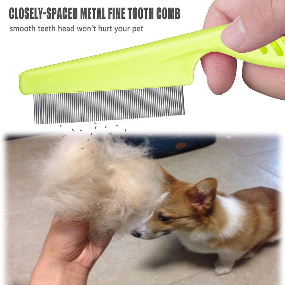 Pet Narrow Nit Comb Dog Massage Comb Hair Grooming Close Brush Hair Tooth Fleas Pet Car Cleaning Pet Combs S2z4 Tools U6K9