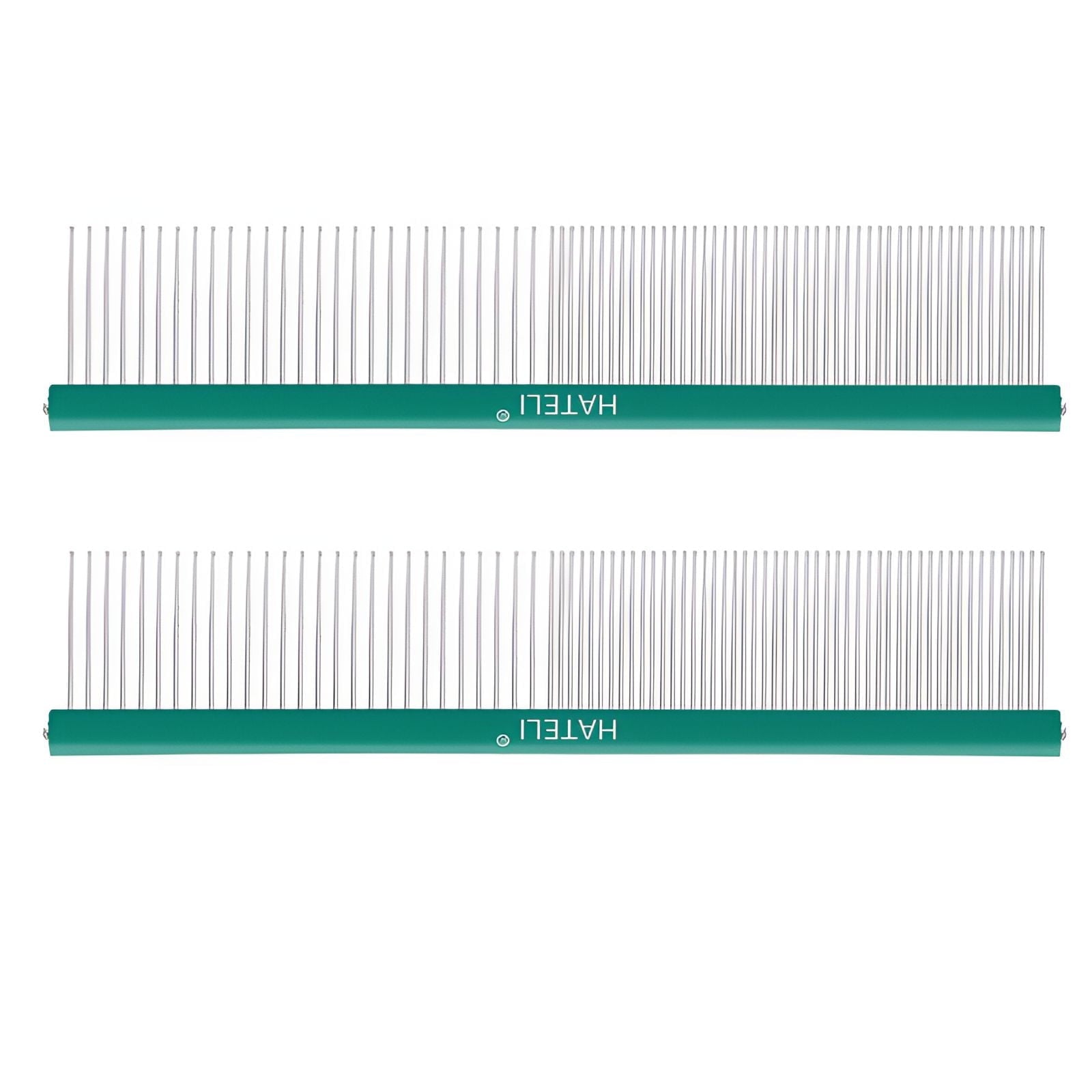 ACDANC 2Pcs Dog Comb,Compact & Portable Metal Comb,Fine Teeth Spacing Dematting Comb for Dogs,Color-Mixing1