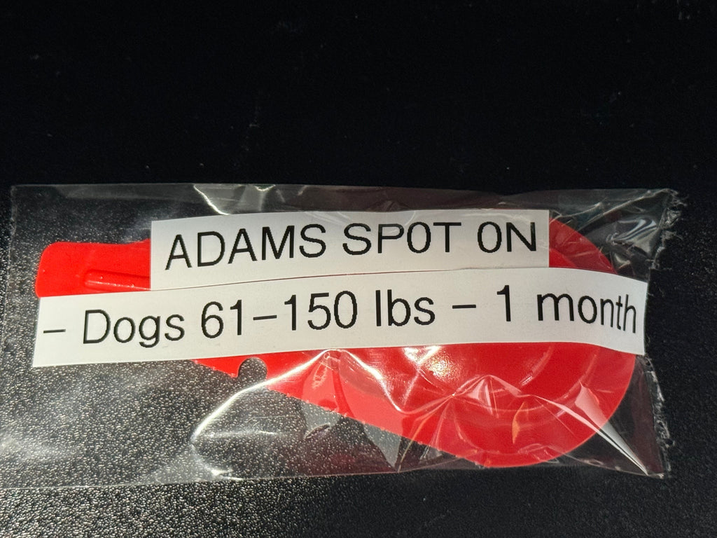 Adams Plus Flea and Tick Spot On for Extra Large Dogs 61-150 lbs. 1-Month Supply