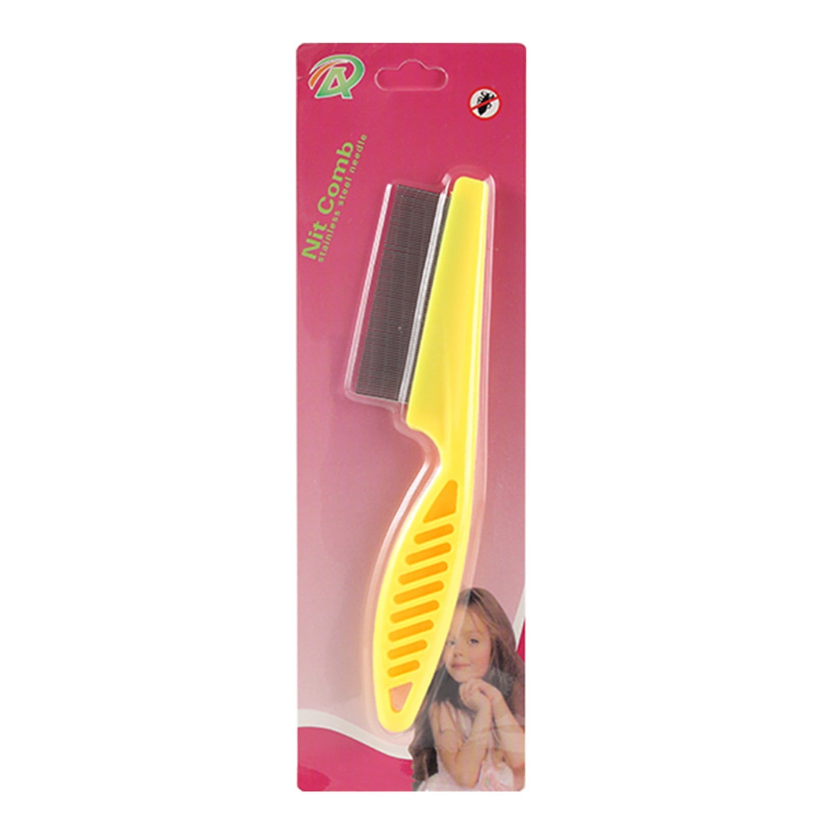 Herrnalise Multifunctional Pet Hair Comb Tear Stain Removal, Dog/Cat Lice Comb, Flea Brush for Cats, Suitable for Small Dogs Puppies, 2 in 1 Dog/Cat Comb Teeth Stainless Steel Combing Massage