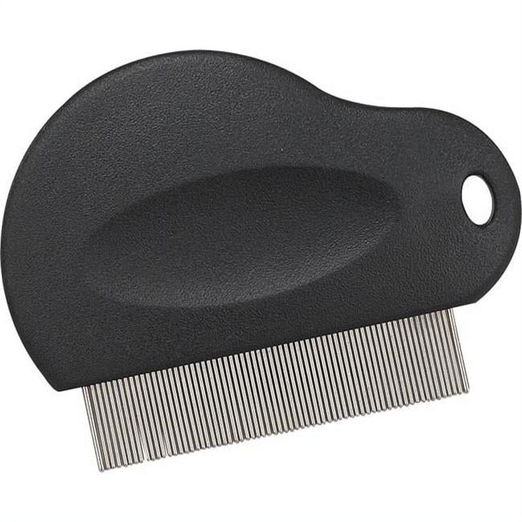 Mgt  Contoured Grip Flea Comb Black