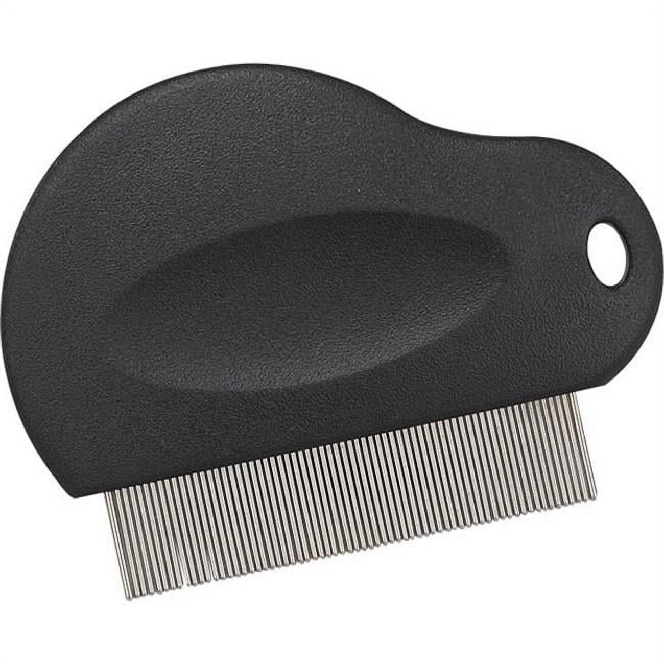 Mgt  Contoured Grip Flea Comb Black