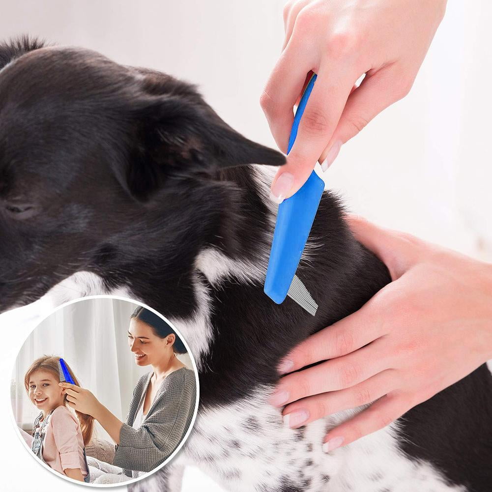 Pet Narrow Nit Comb Dog Massage Comb Hair Grooming Close Brush Hair Tooth Fleas Pet Car Cleaning Pet Combs S2z4 Tools U6K9
