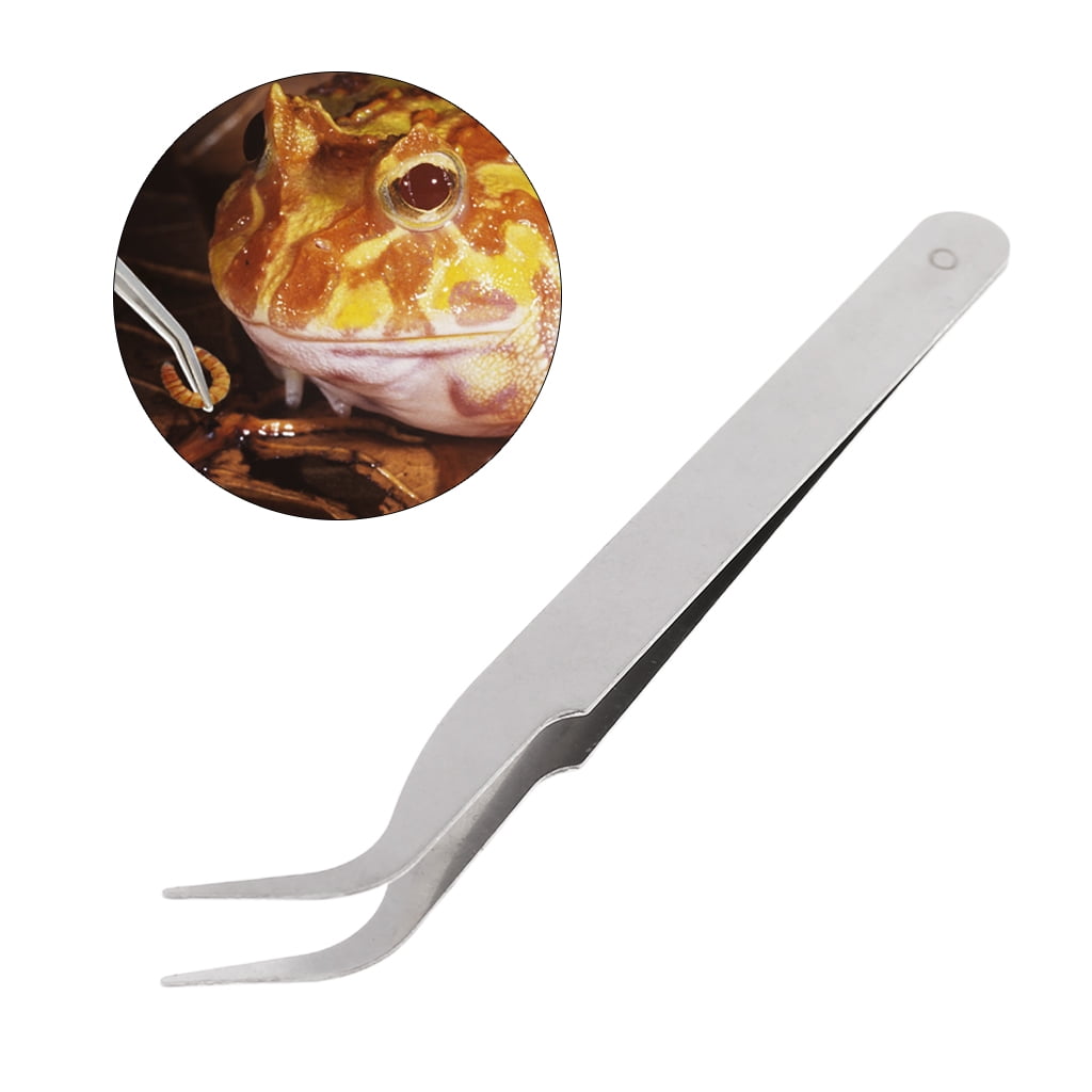 Reptile Feeding Tweezers Stainless Feeder Tweezers for Pet Snakes Lizard