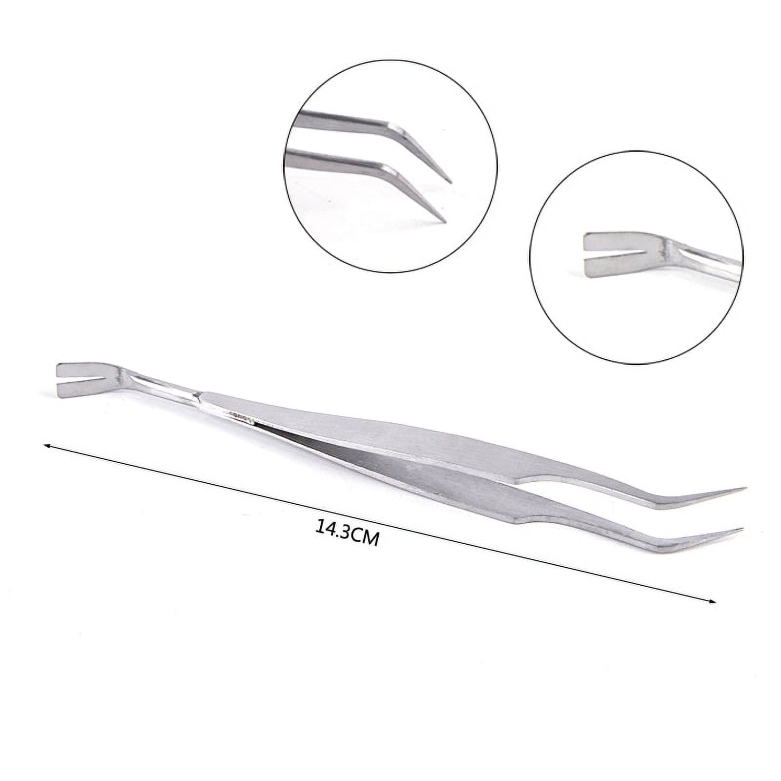 2 In 1 Stainless Steel Tick Tweezers Professional Tick Removal Tool for Cat Dog